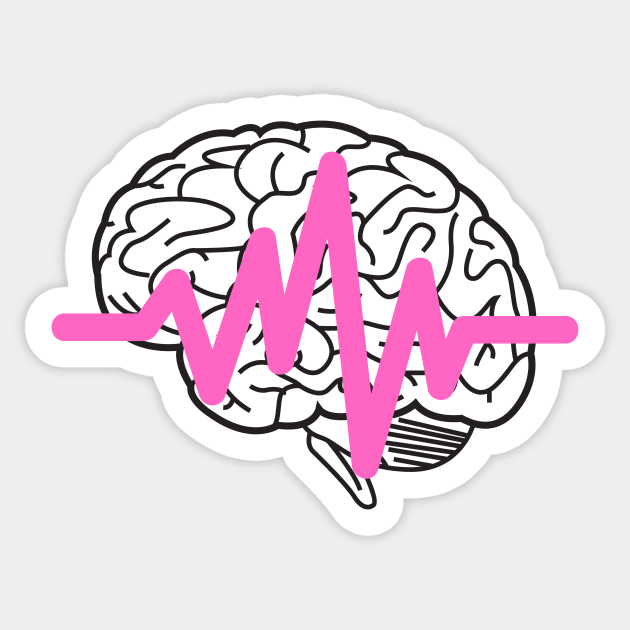 Brain and Sound - Auditory Processing Disorder Sticker by Garbled Life Co.